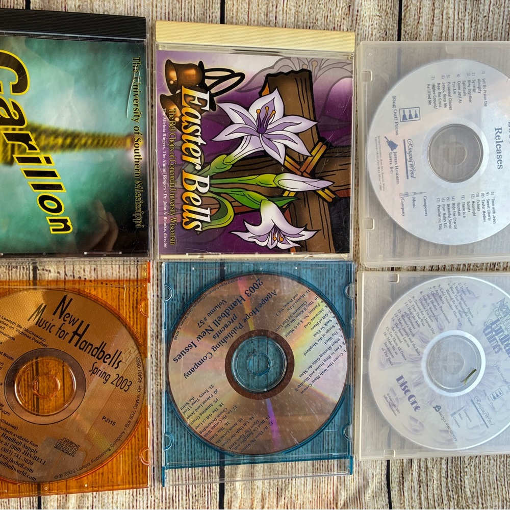 Collection of Music CDs with Colorful Covers-6 included